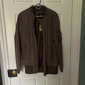 American Eagle Satin Bomber Jacket